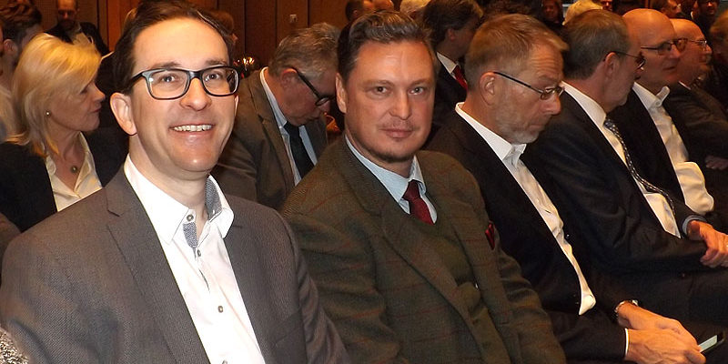 Florian Swyter, MdA (li.) und Frank-Christian Hansel, MdA 