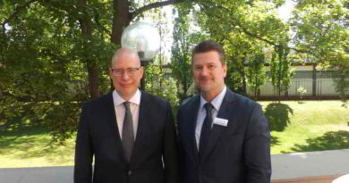 Der Besuch in Berlin und Potsdam einer Manager-Delegation aus Usbekistan wird beschrieben.