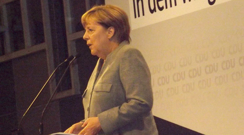 Bundeskanzlerin Merkel auf Wahlkampftour