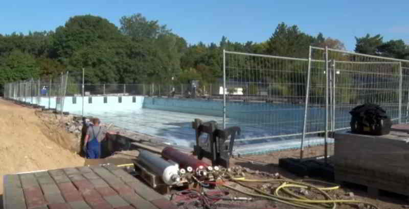 Video: Sanierung im Freibad Kiebitzberge gestartet