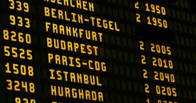 Flughafen Anzeigetafel