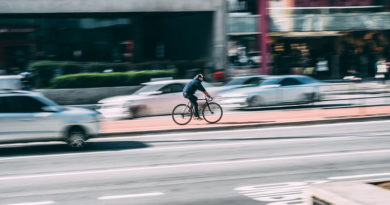 Radfahrer in der Stadt