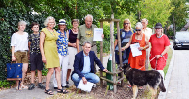 Zum 100. Geburtstag der Gemeinde Kleinmachnow im kommenden Jahr soll die Zahl der Baumpaten von 7 auf 100 steigen. Gestern wurden zwei neue Mitglieder im Kreise begrüßt.