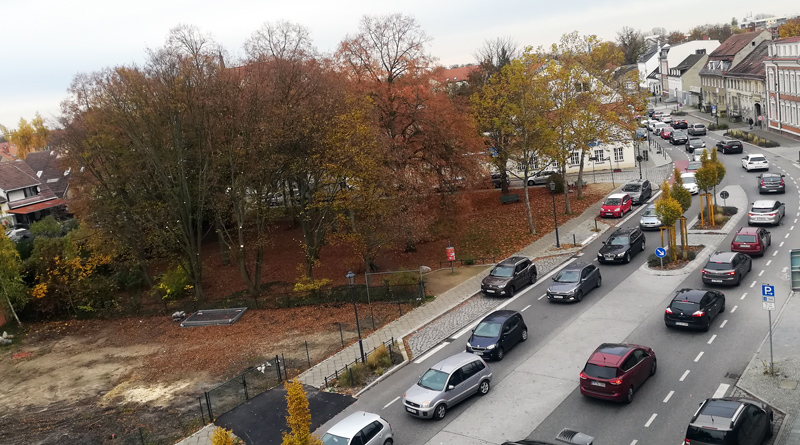 Teltow: Stau wegen Sperrung am Zeppelinufer
