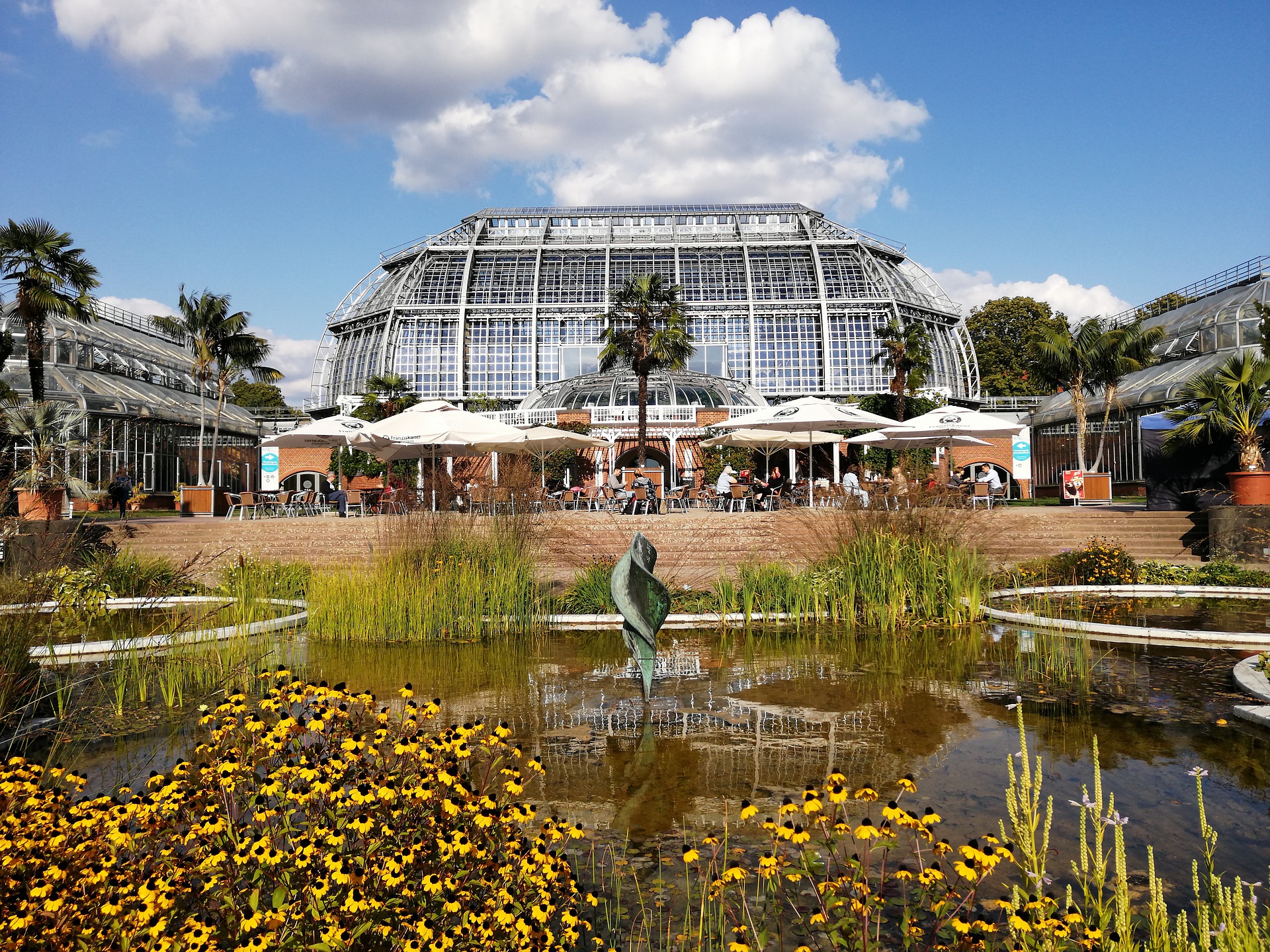 Botanischer Garten Berlin Gewächshäuser am 14. Juni Teltower