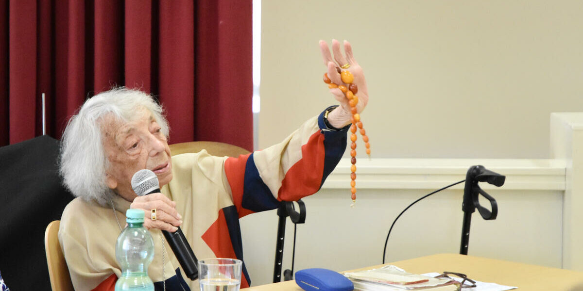 Zeitzeugin Margot Friedländer an der EigenherdSchule Teltower