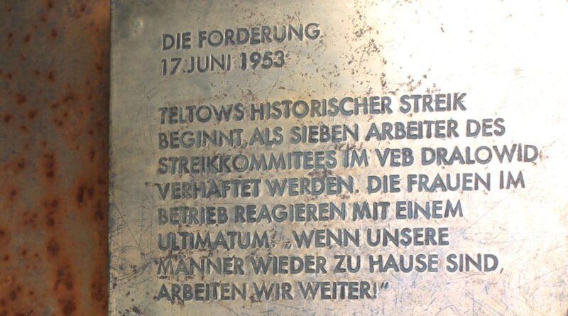 Erinnern an die Opfer des Volksaufstandes vom 17. Juni 1953