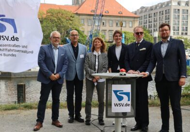 1. Rammschlag – Ersatzneubau des Wehres Mühlendamm mit Herstellung der ökologischen Durchgängigkeit