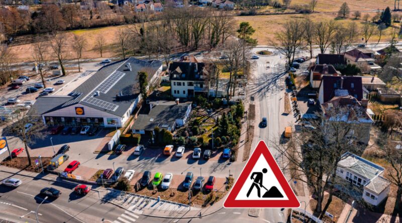 Neue Baustelle in Stahnsdorf