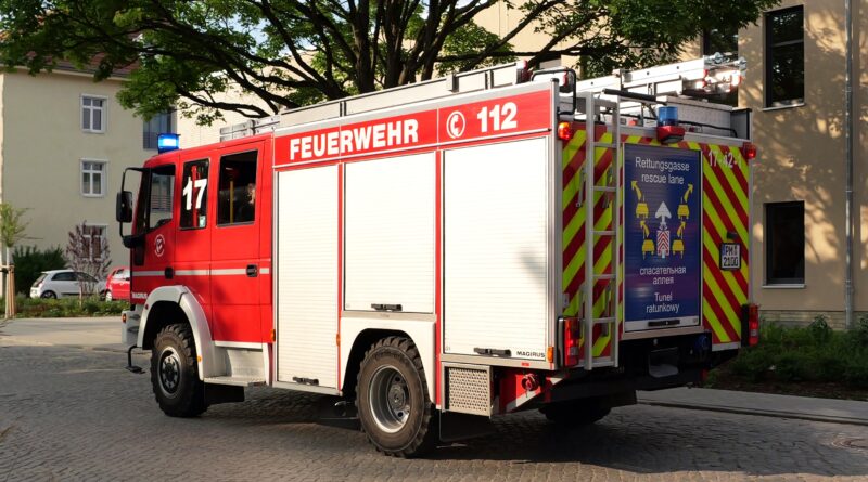 Großbrand in der Teltower Gartenstraße
