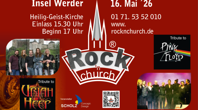 Rock ´n´ church in der Heilig-Geist-Kirche Werder am 16. Mai Rock ´n´ church in der Heilig-Geist-Kirche Werder am 16. Mai